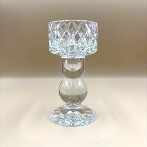 Vintage BLOCK Crystal Candle‎ Holder made in Poland